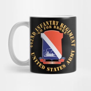 442nd Infantry Regiment - DUI - Go for Broke X 300 Mug